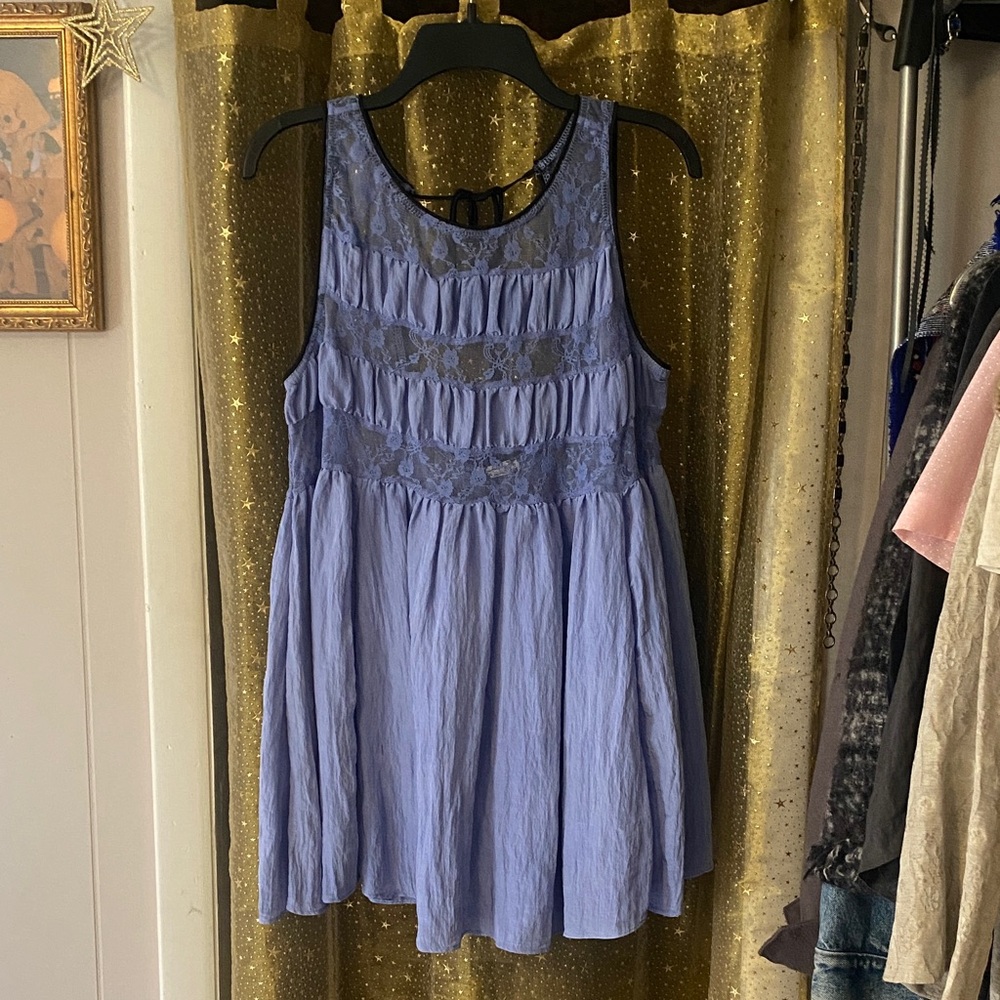 Free People Periwinkle Backless Dress